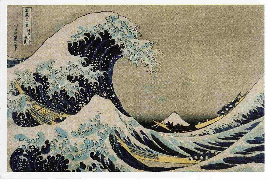 painting of The Great Wave off Kanagawa