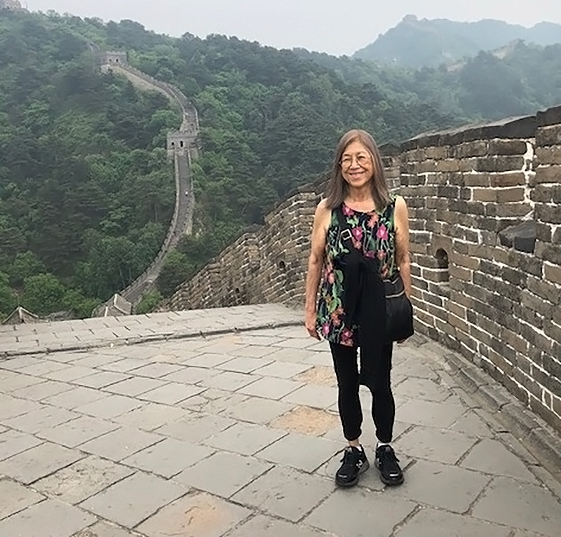 photo of Arlene Cole at the Great Wall