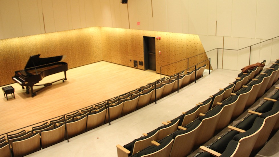 interior photo of Grant Recital Hall