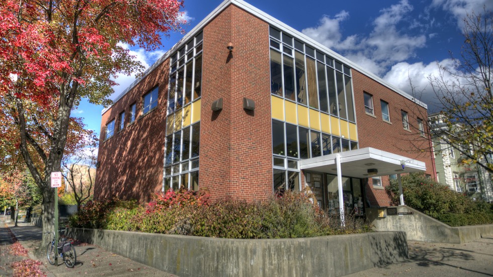 exterior photo of Steinert Hall