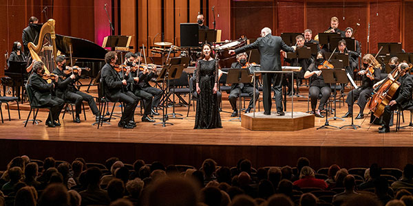 Adeliia Faizullina performs with Seattle Symphony Orchestra